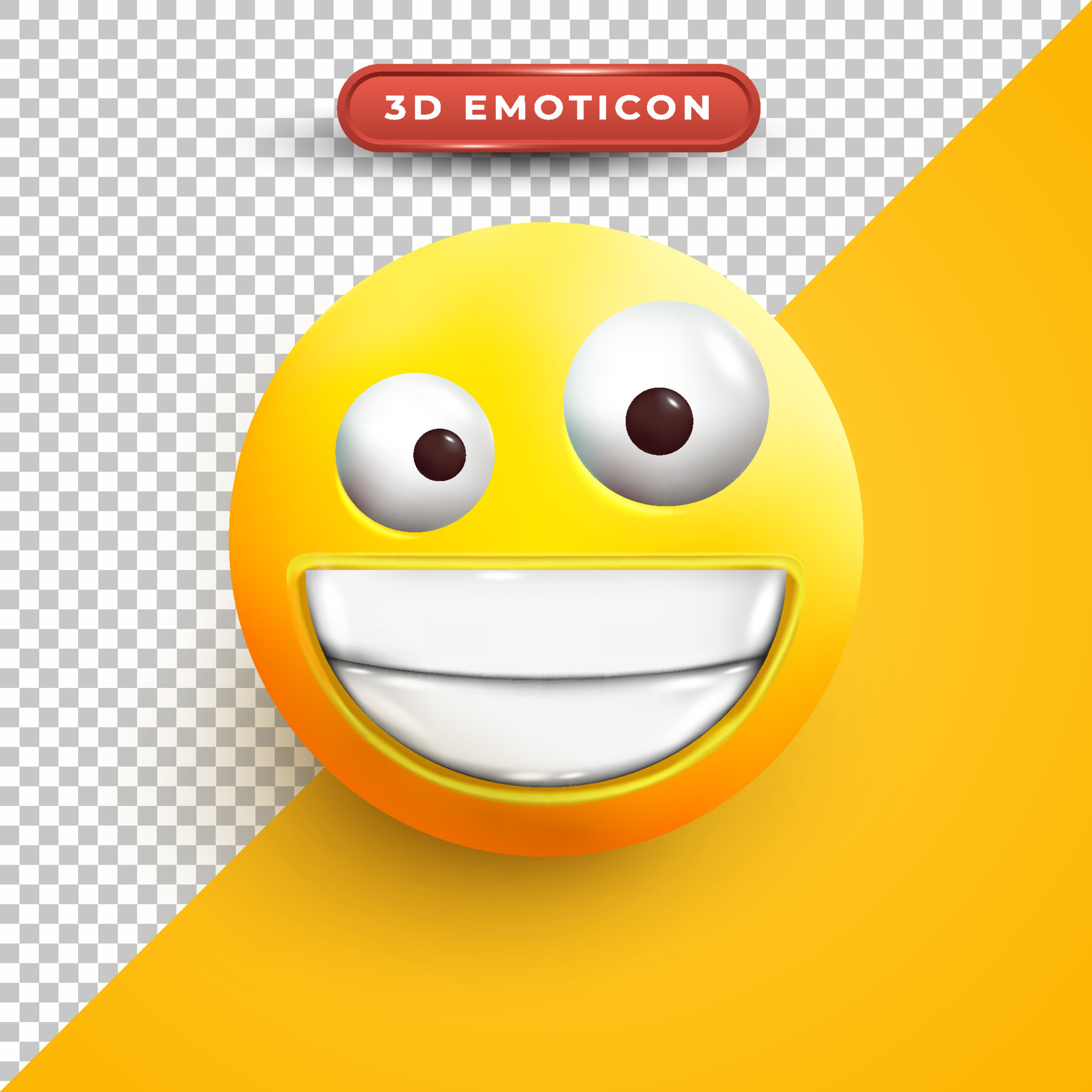 3d Zany Face Emoji Vector Art At Vecteezy