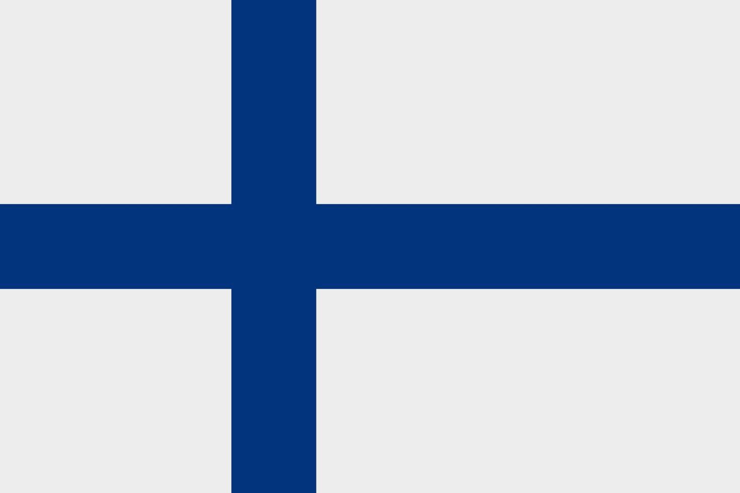 icono de vector de bandera finlandesa. la bandera de finlandia