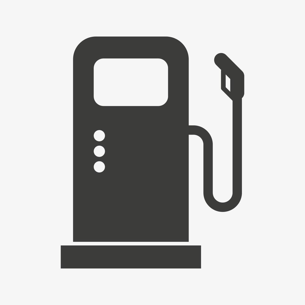 Gas station vector icon isolated on white background