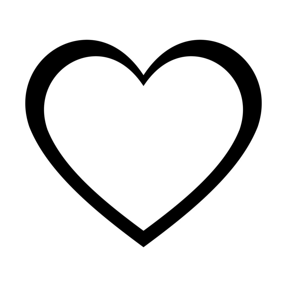 elemento de diseño de icono de corazón. ilustración del elemento del logotipo. icono de símbolo de amor vector