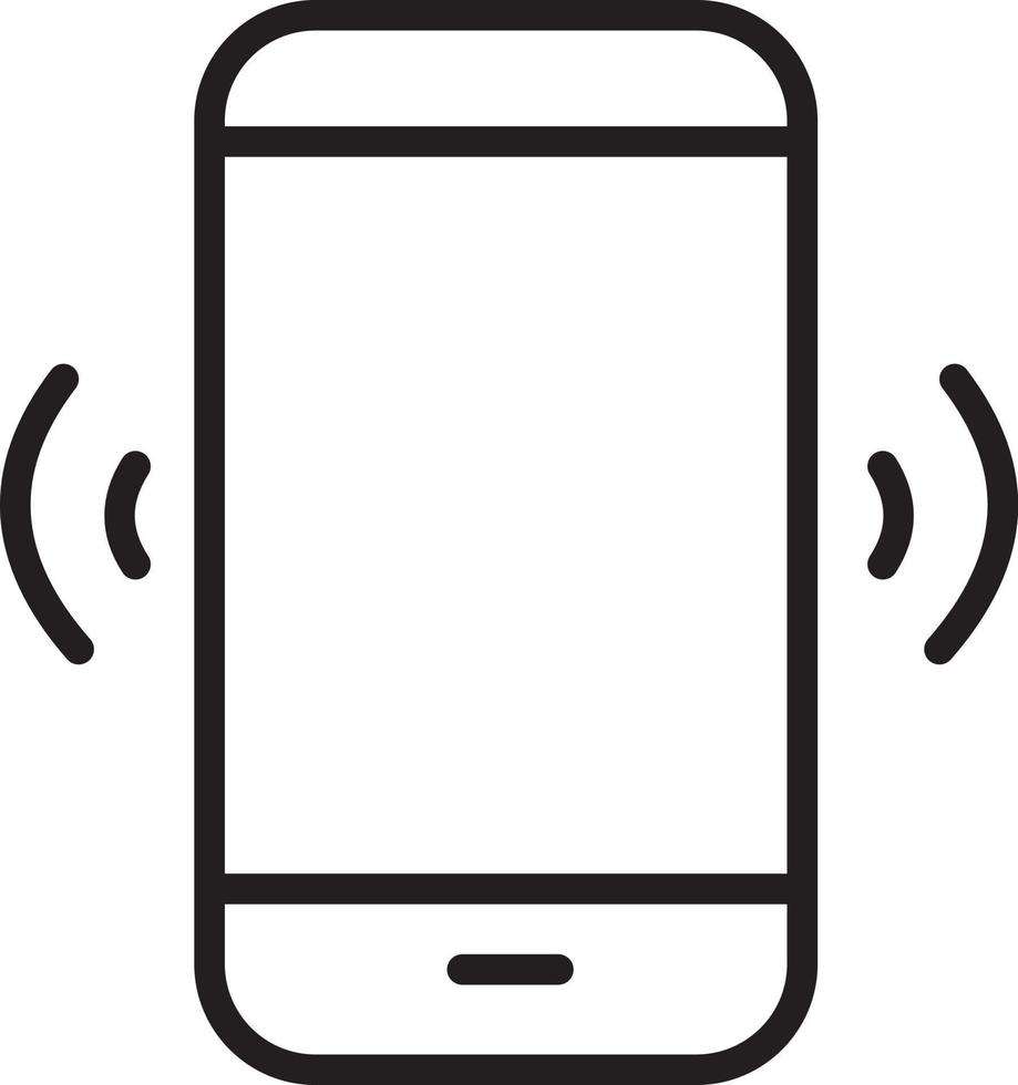 Calling mobile phone ringing share smartphone icon vector