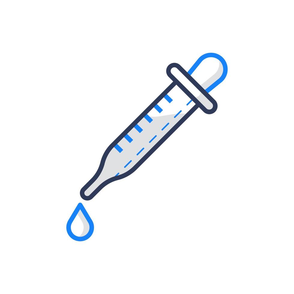 Measuring Pipette, Medical Icon Illustration vector