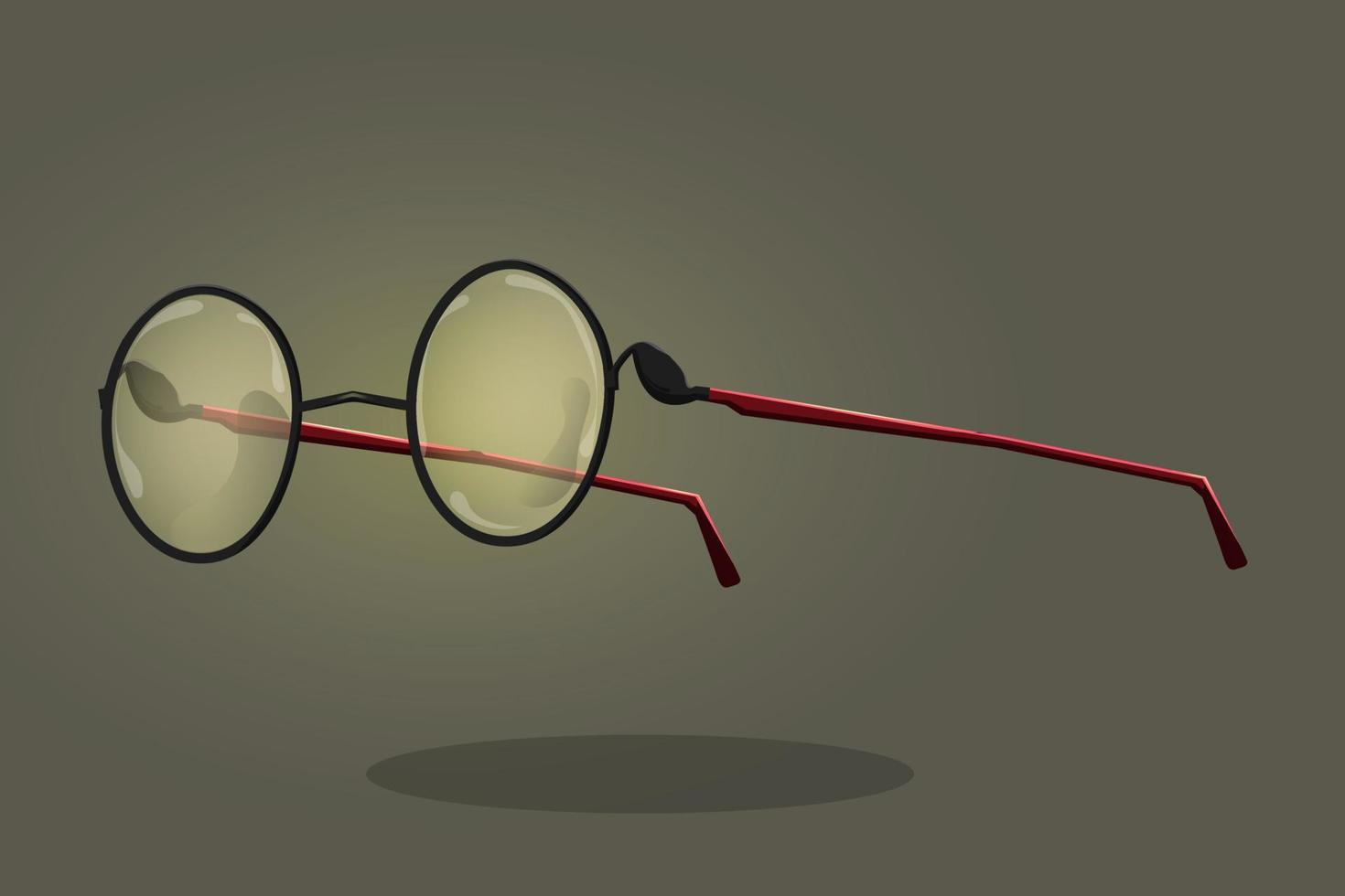 cool glasses on gradient background vector
