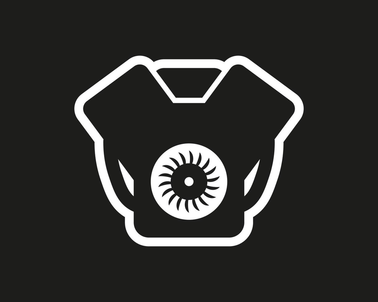 Car engine vector icon on black background. Vehicle motor sing