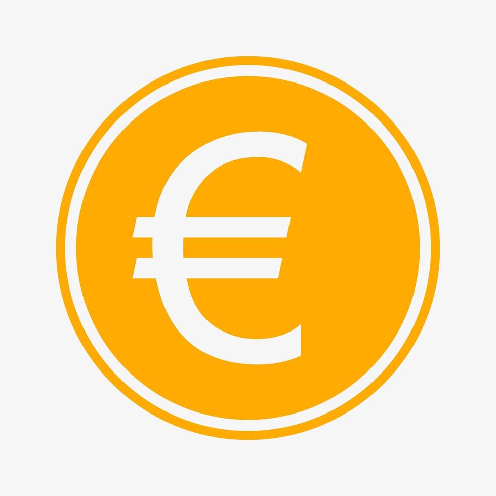 icono de euros. símbolo de moneda europea. ilustración vectorial símbolo de moneda vector