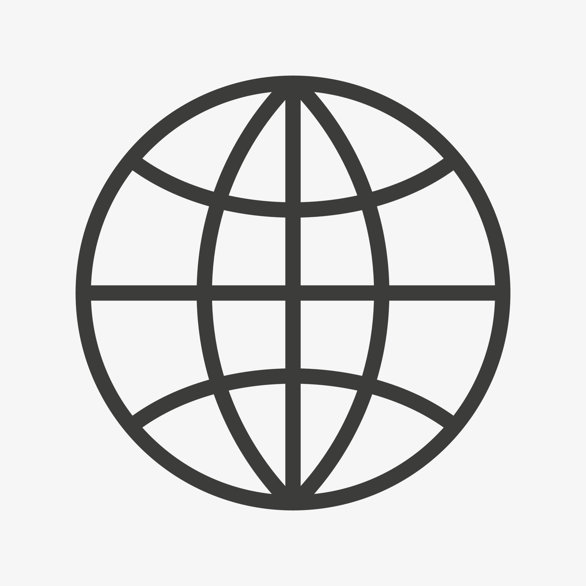 Globe vector icon. World symbol isolated on white background 5948462