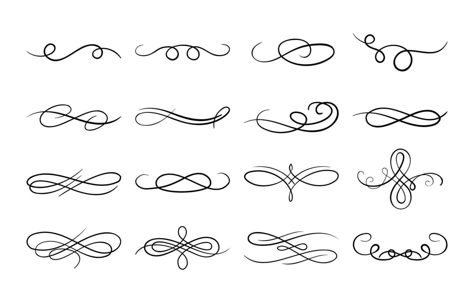 Swirl Decorative Elements Pack vector