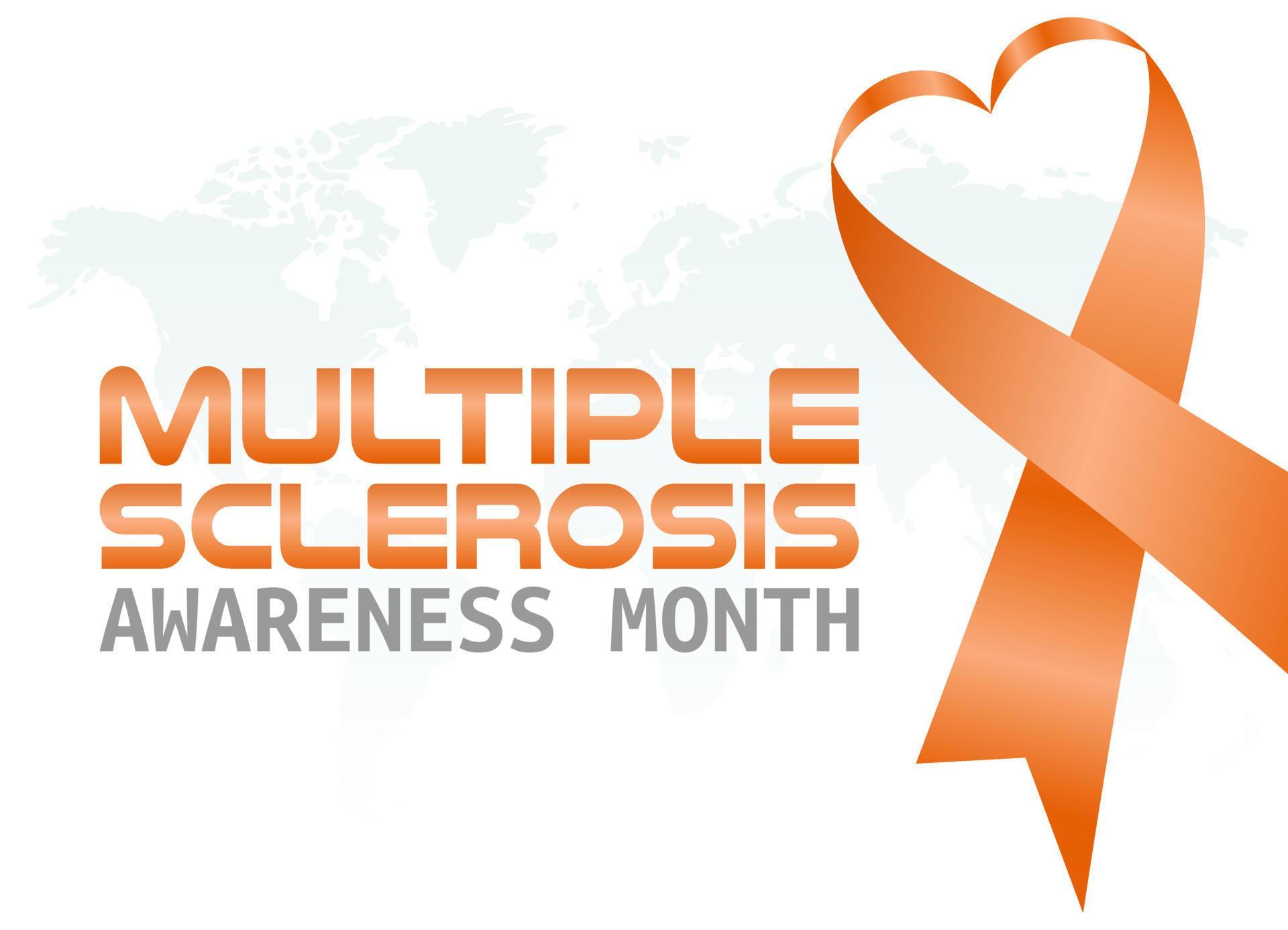 vector graphic of multiple sclerosis awareness month good for multiple