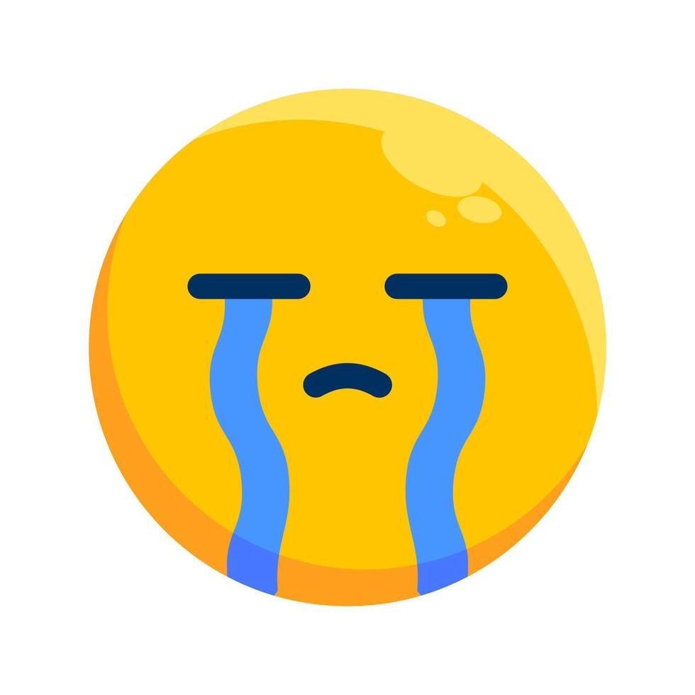 Face with Tears Icon vector