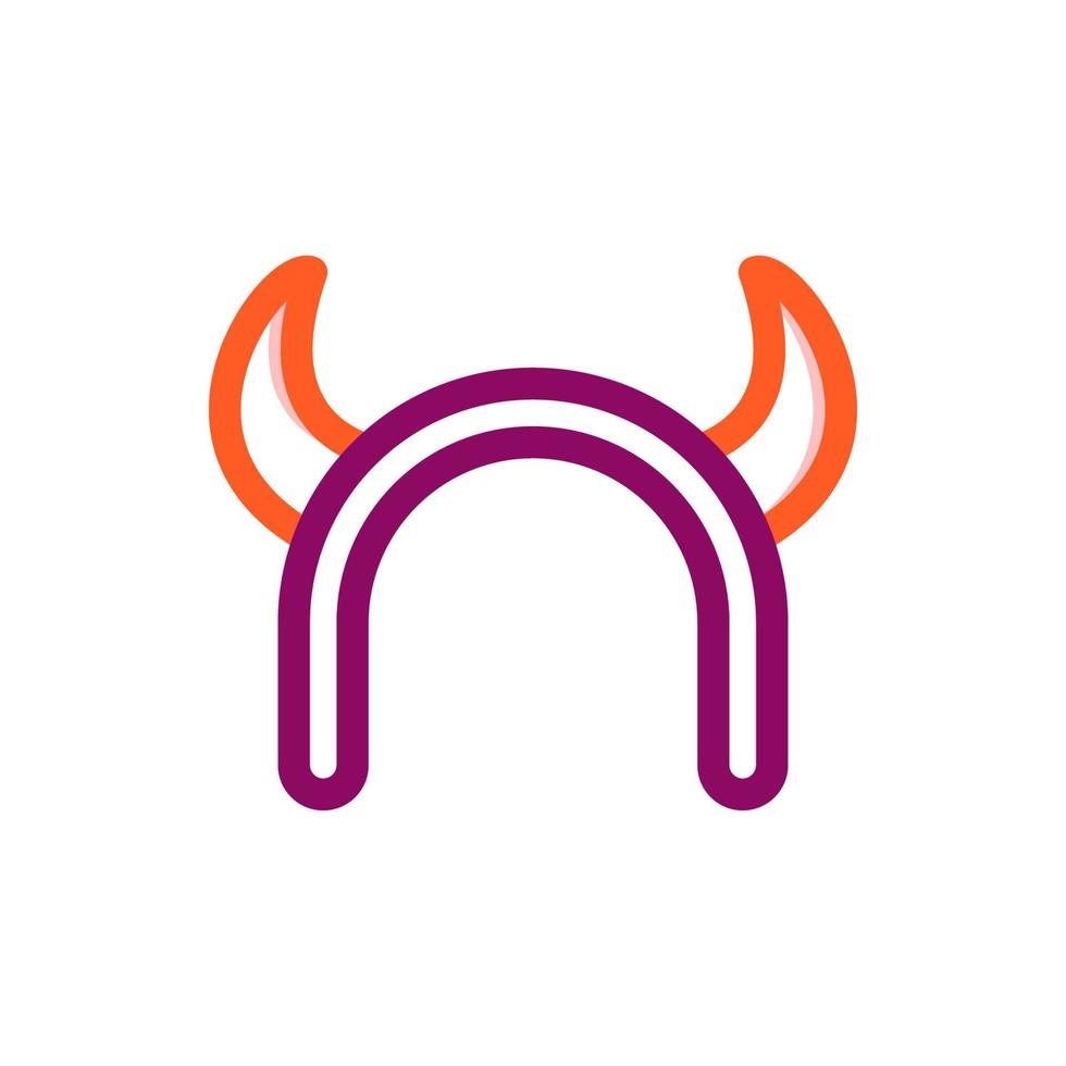 Headband with Devil Horns vector