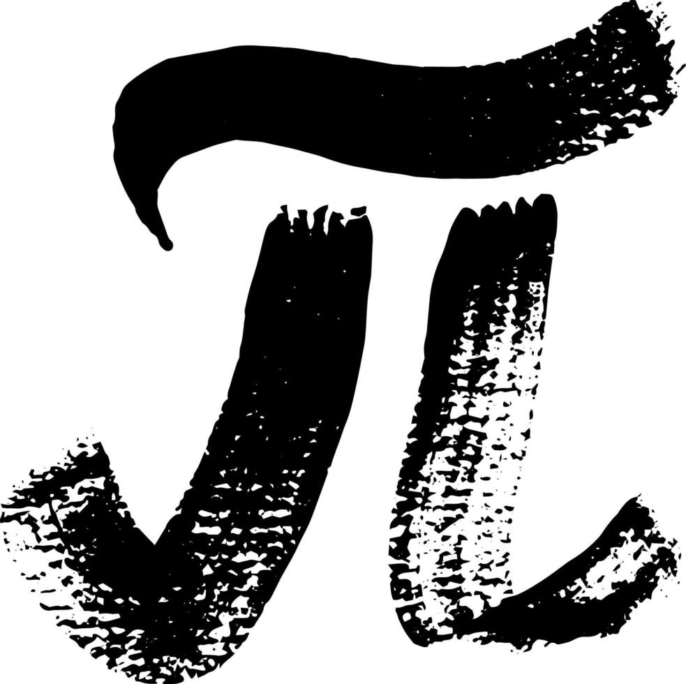 Pi symbol icon . Vector illustration. International Pi Day.