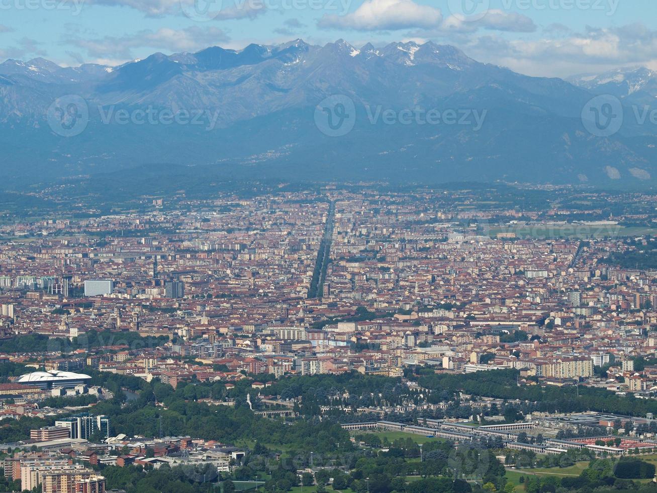 Aerial view of Turin photo