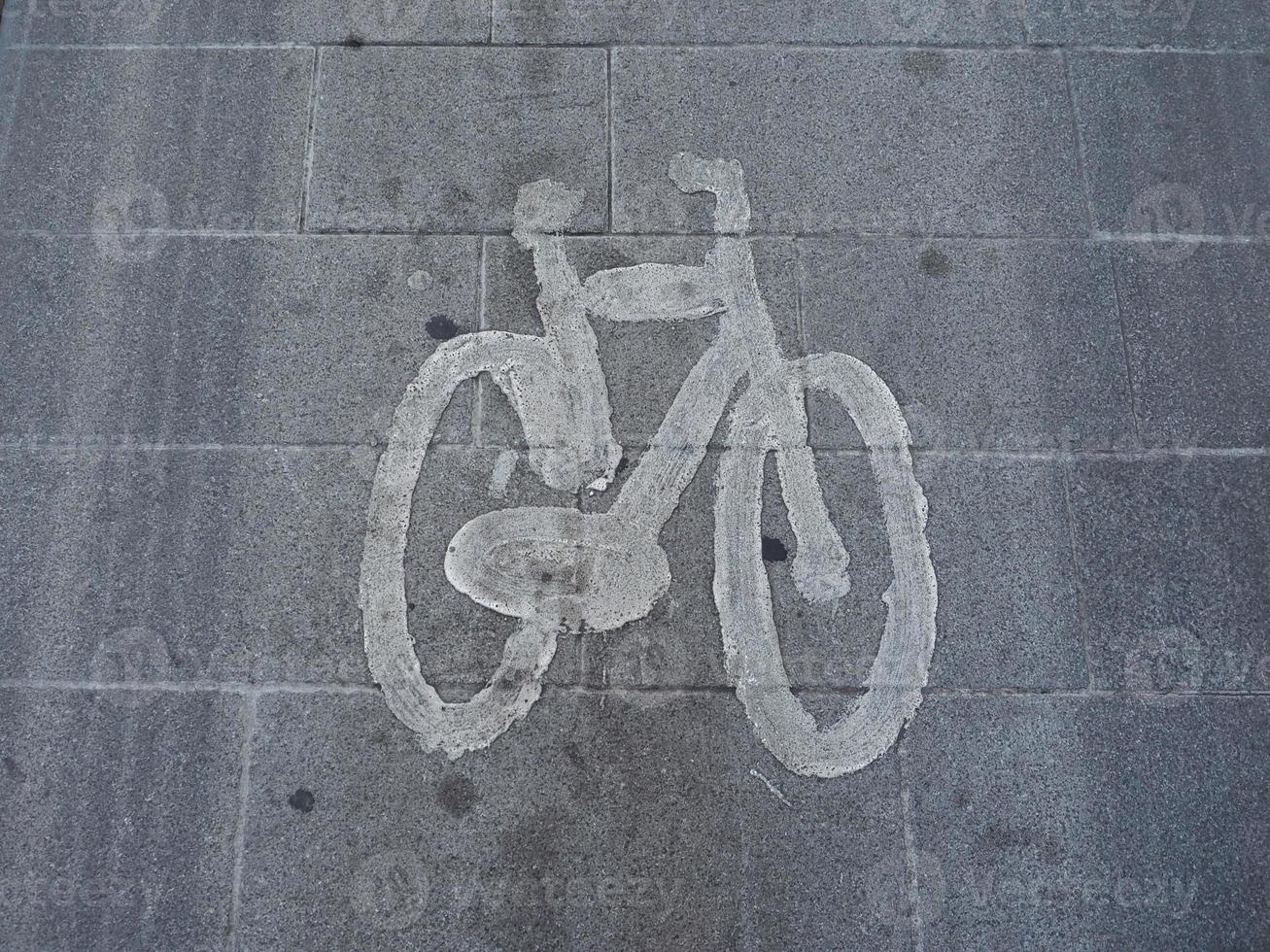 bike lane sign photo