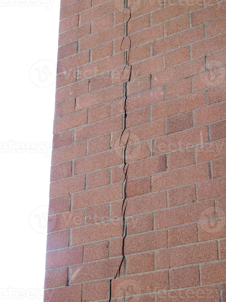 Crack in a wall photo