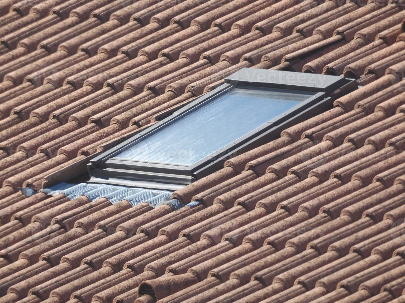 Roof tiles and window photo