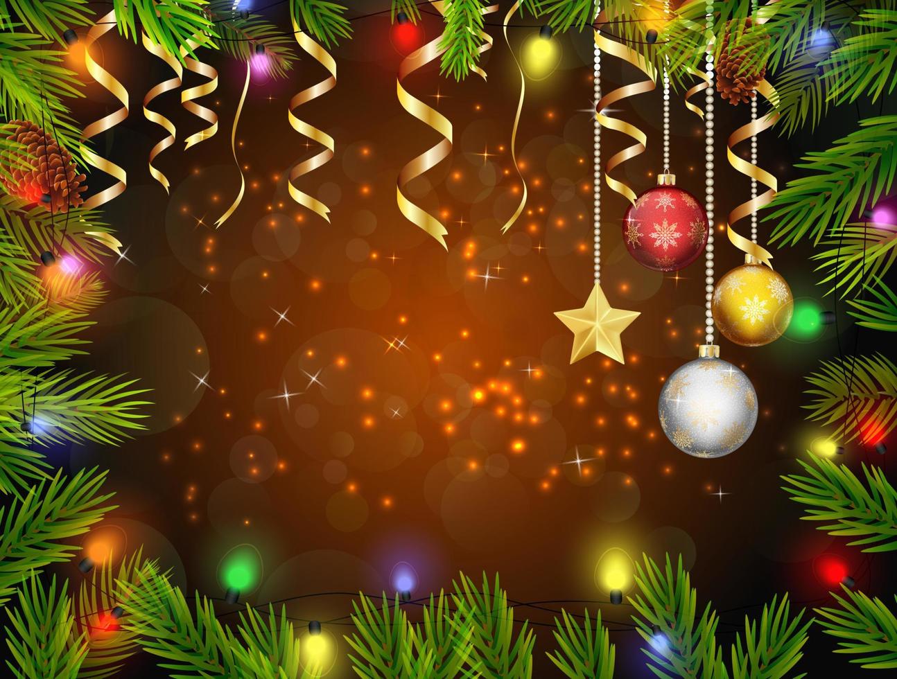 Christmas ornament background  .Vector vector