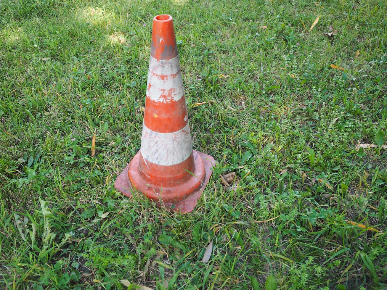 traffic cone sign photo