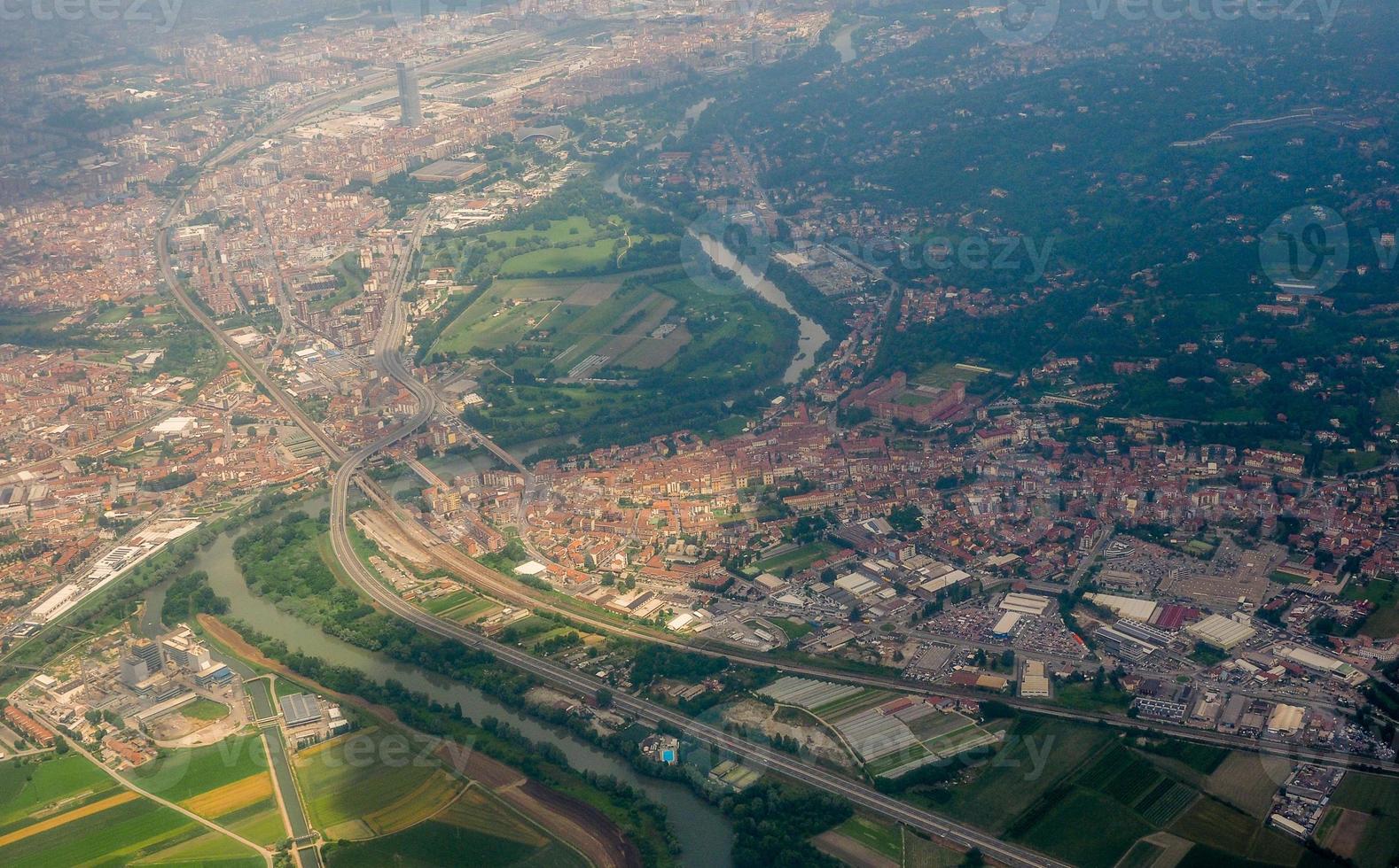 Aerial view of Turin photo