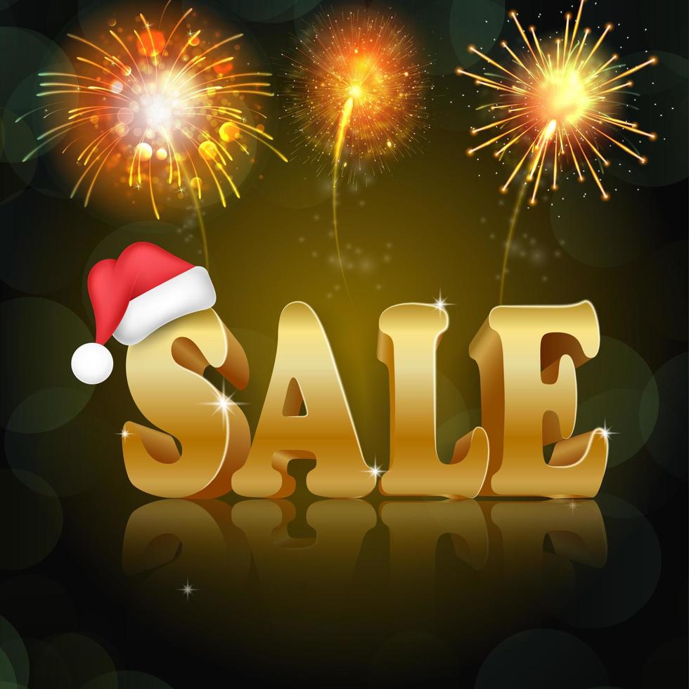 Golden sale on the black background.Vector vector