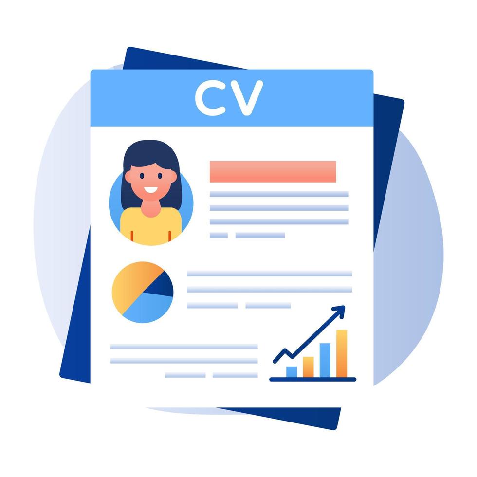 icono de diseño creativo de cv vector