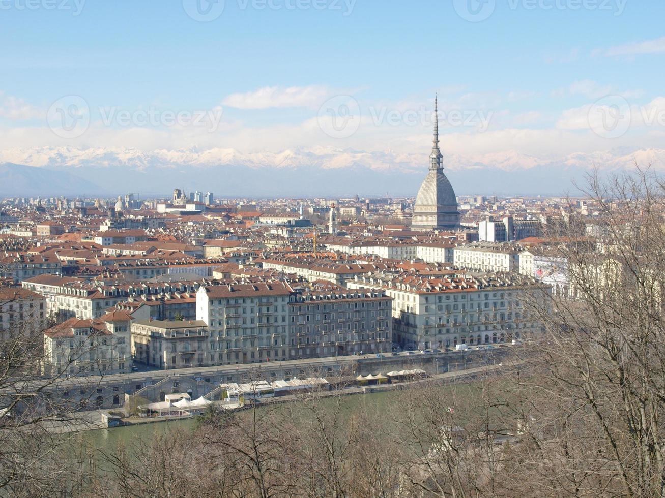 Aerial view of Turin photo