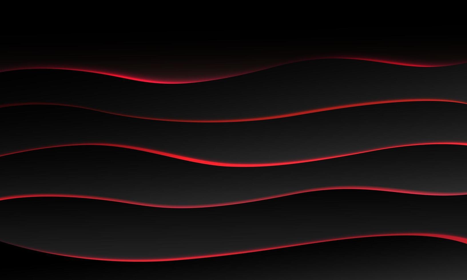 Modern red glow curved shapes abstract background, Vector illustration