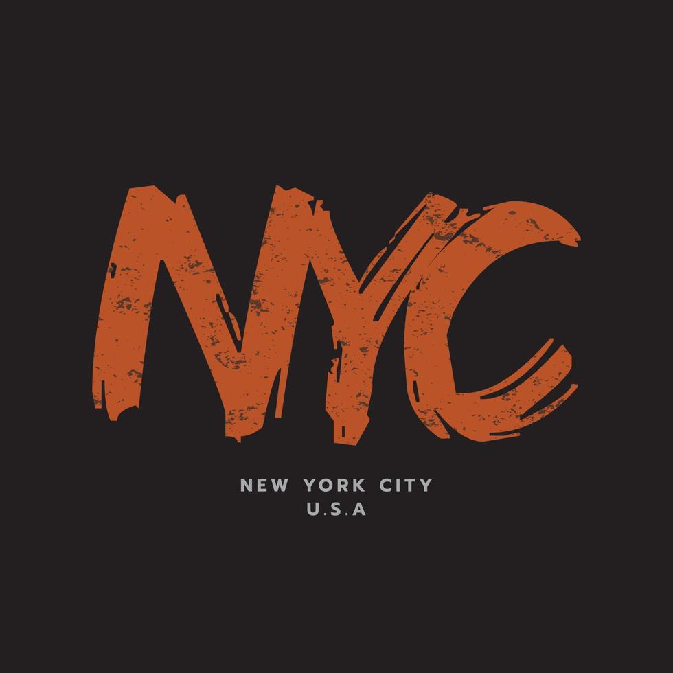 New york vector illustration and typography, perfect for t-shirts, hoodies, prints etc.