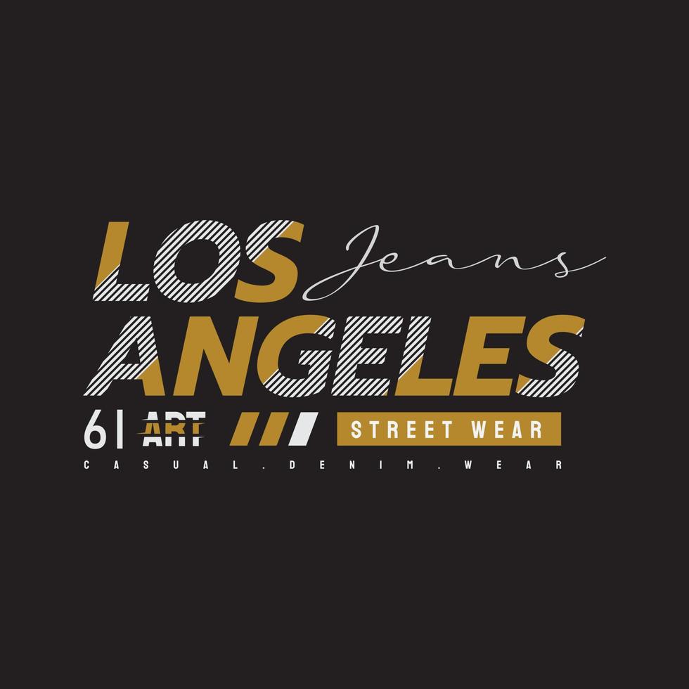 LOS ANGELES illustration typography. perfect for t shirt design vector