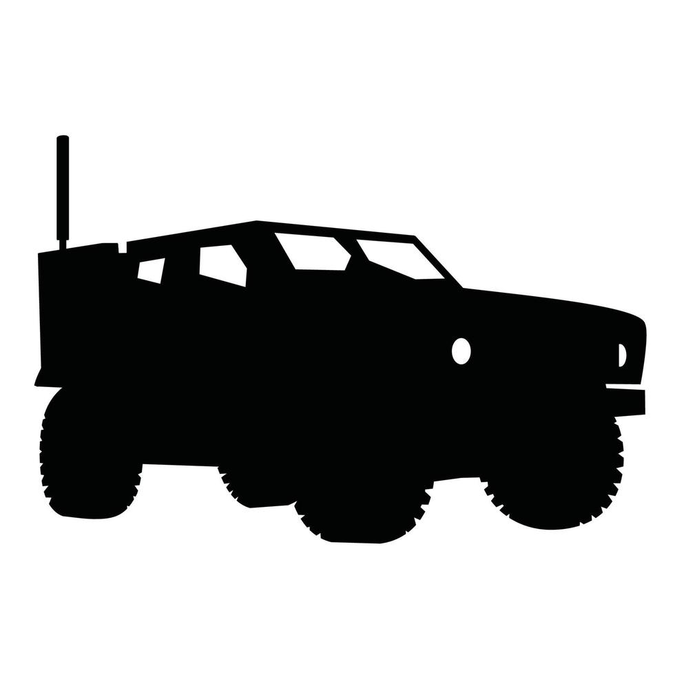 armored military vehicle vector