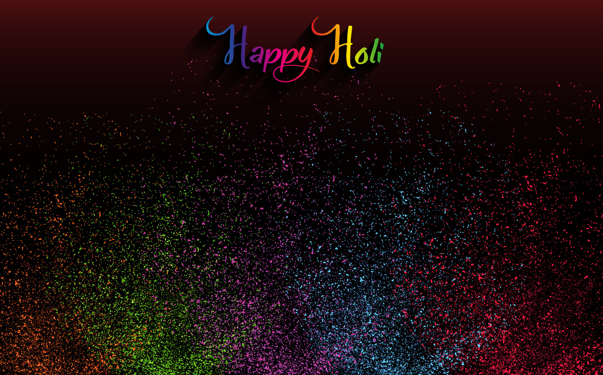 Colorful gulaal, powder color, indian festival for Happy Holi card with  colourful explosion patterned and crystals on paper black color Background,  vector illustration banner template 5951619 Vector Art at Vecteezy