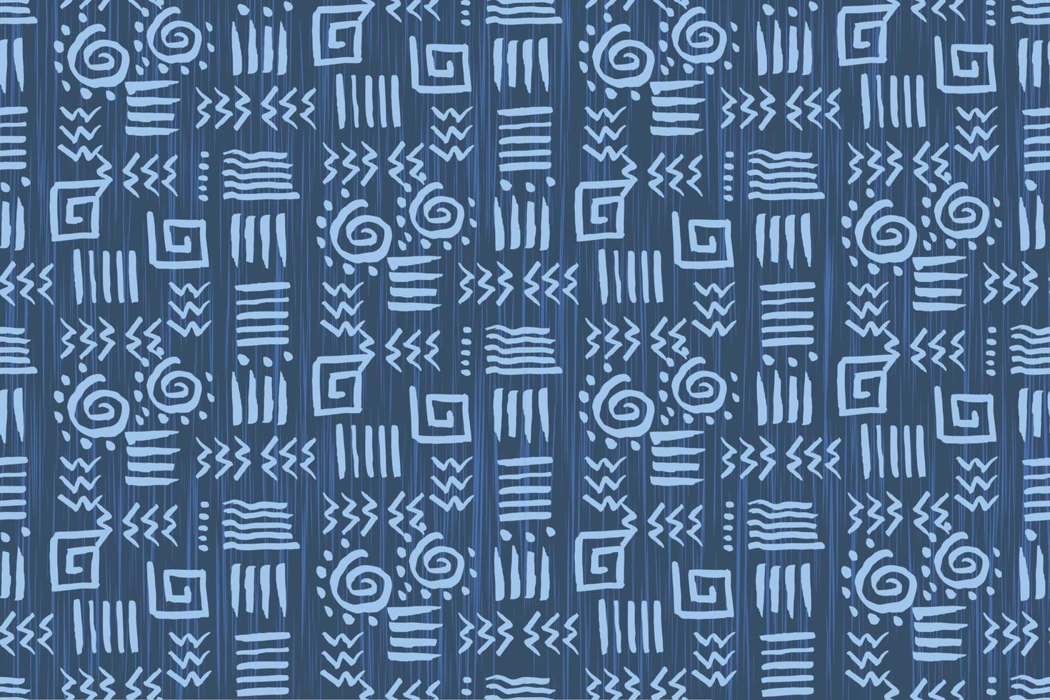 African Wax Print fabric, Ethnic handmade ornament for your design, tribal pattern motifs geometric elements. Vector texture, afro textile Ankara fashion style. Pareo wrap dress, carpet batik