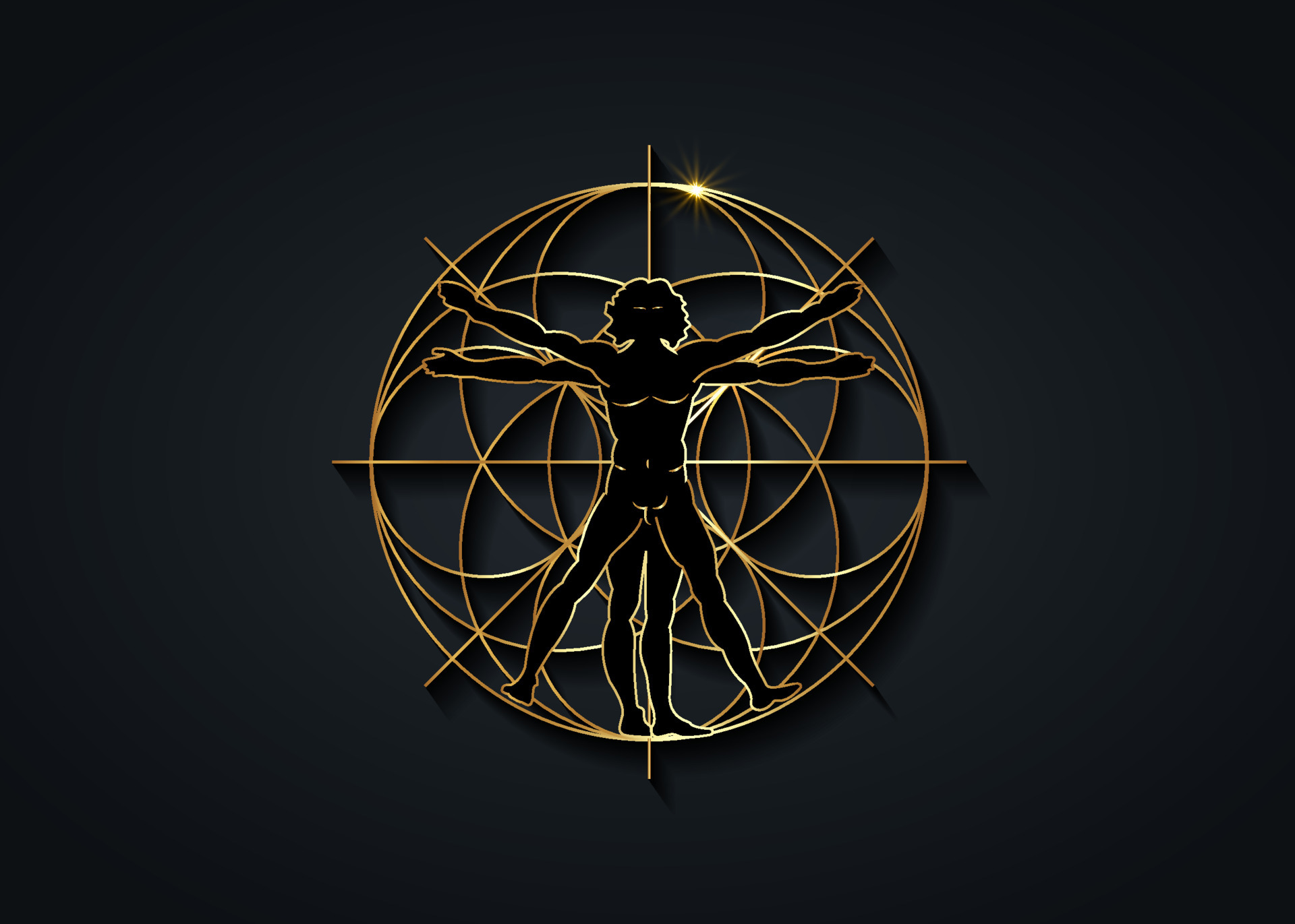Sacred Geometry gold symbol. The Vitruvian man. Detailed drawing on the basis of golden artwork by Leonardo da Vinci, vector isolated on black background 5951622 Vector Art at Vecteezy Sacred Geometry gold symbol. The Vitruvian man. Detailed drawing on the basis of golden artwork by Leonardo da Vinci, vector isolated on black background 5951622 Vector Art at Vecteezy