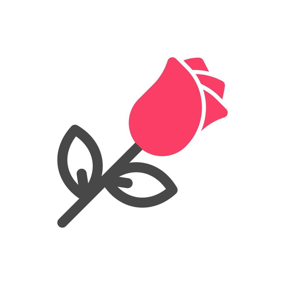 A Single Rose Illustration vector