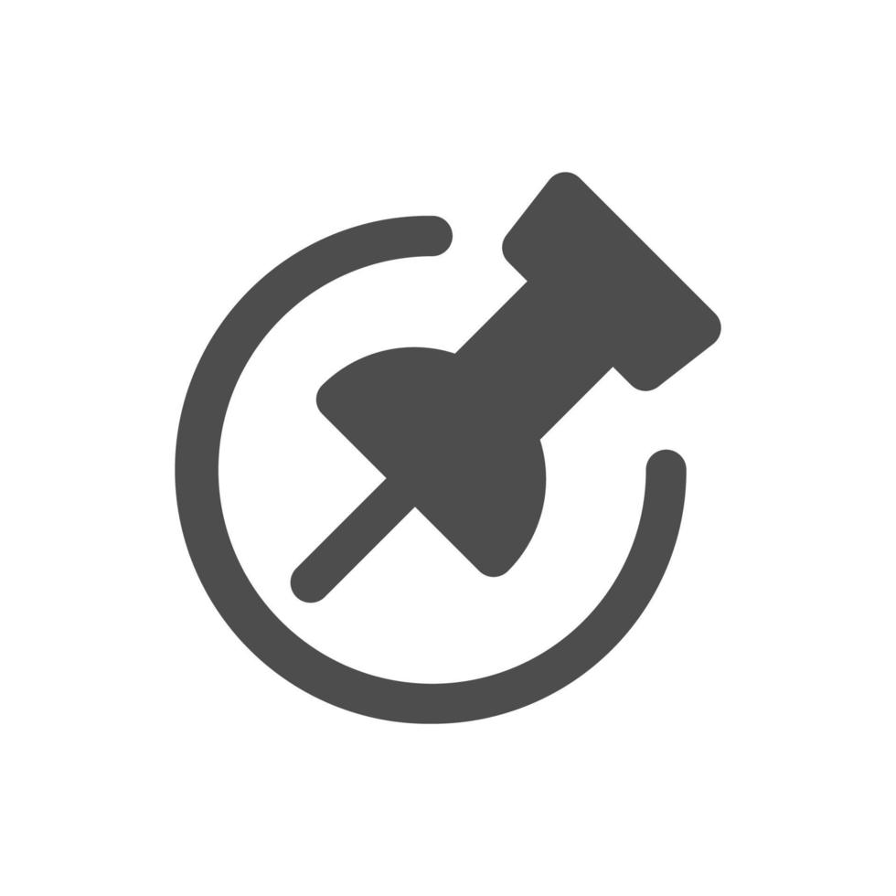 Pin Icon Illustration 5951663 Vector Art at Vecteezy
