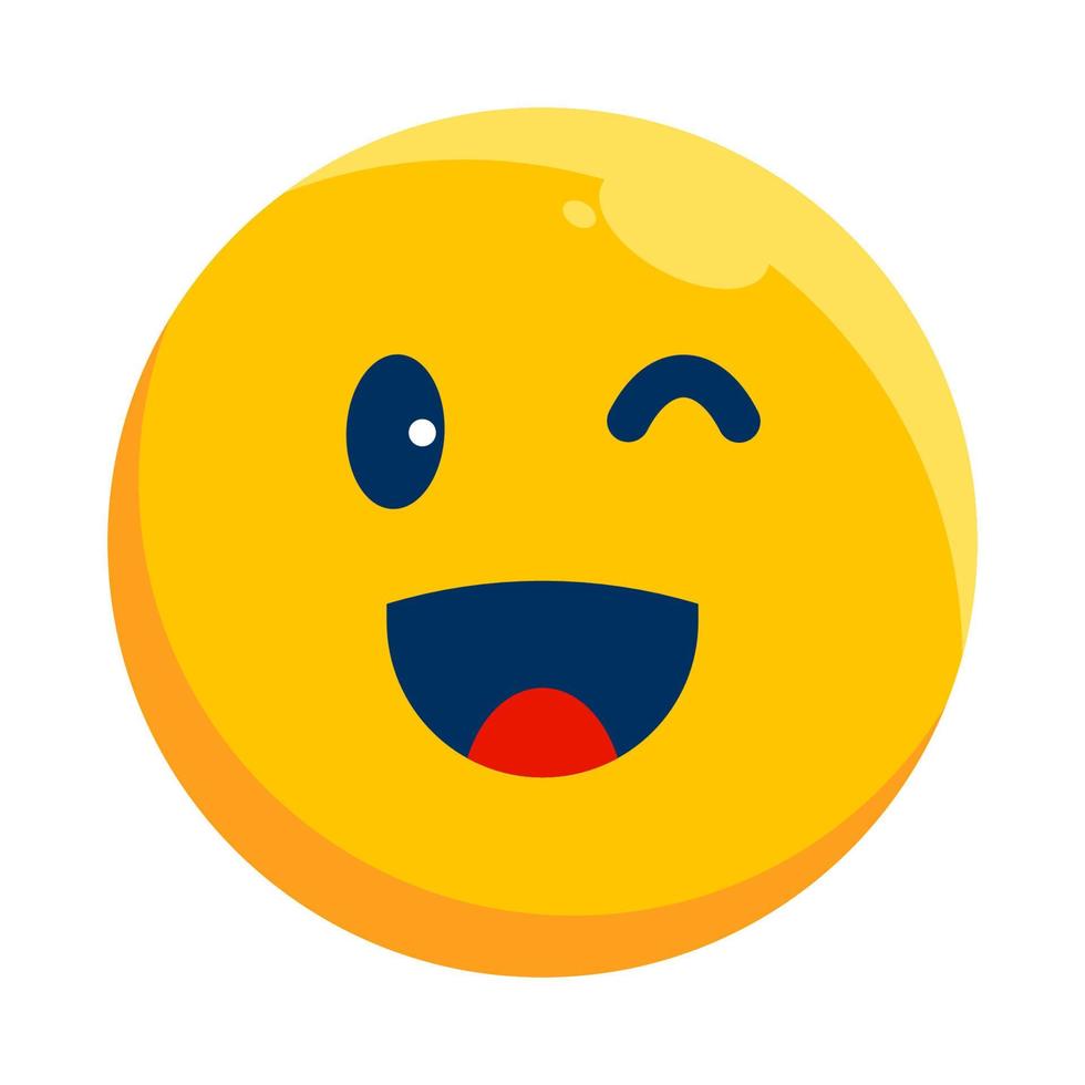 Winking Face Icon vector