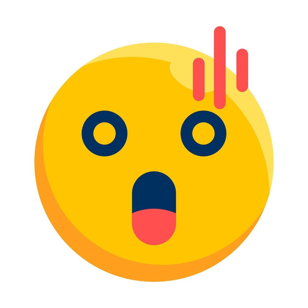 Shocked Face Icon vector