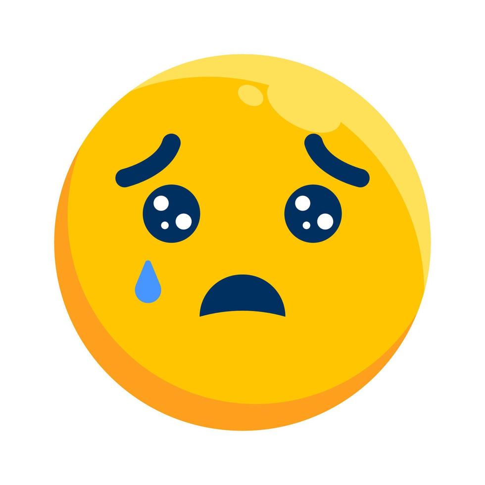 Crying Face Icon vector