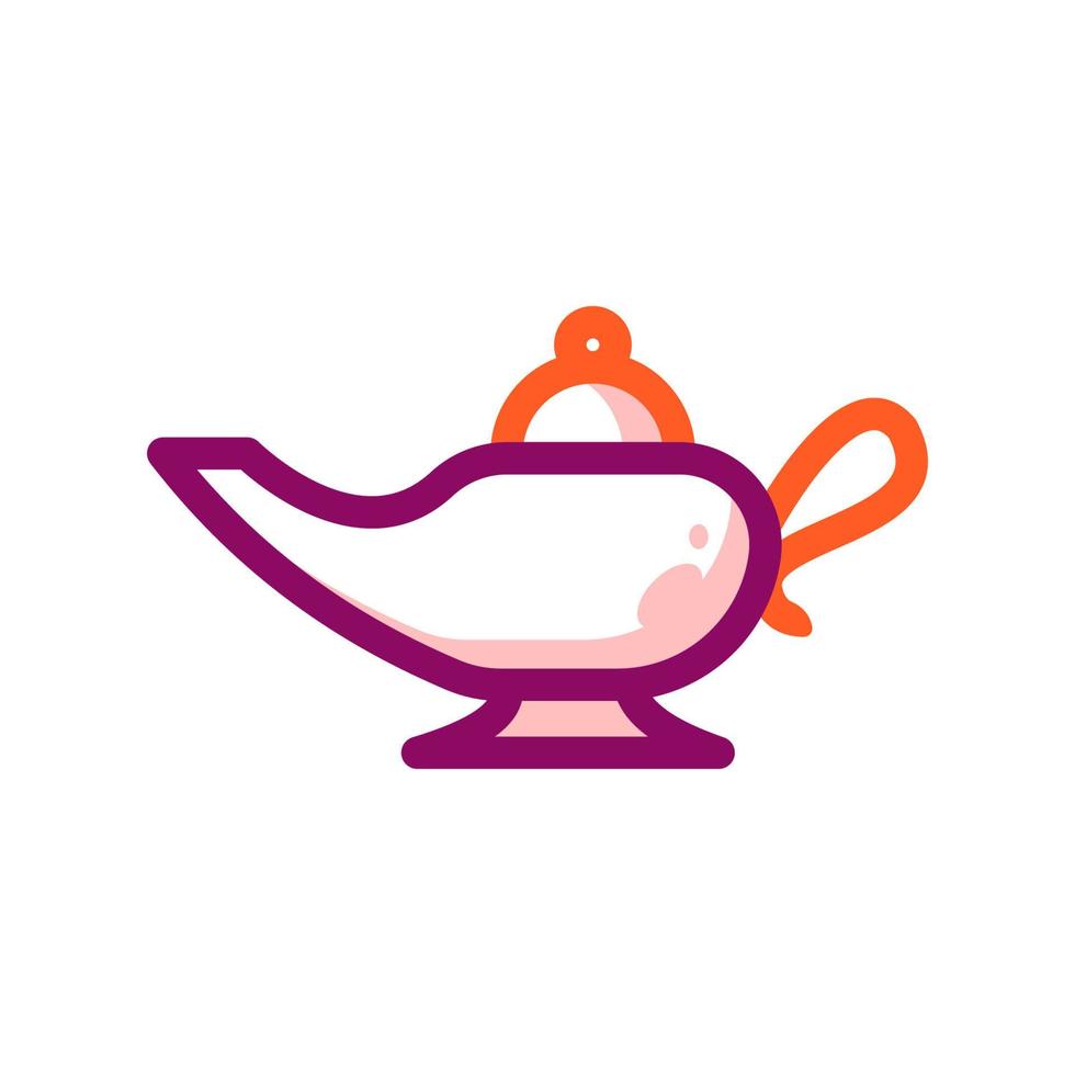 Magic Lamp, Halloween Icon Illustration vector