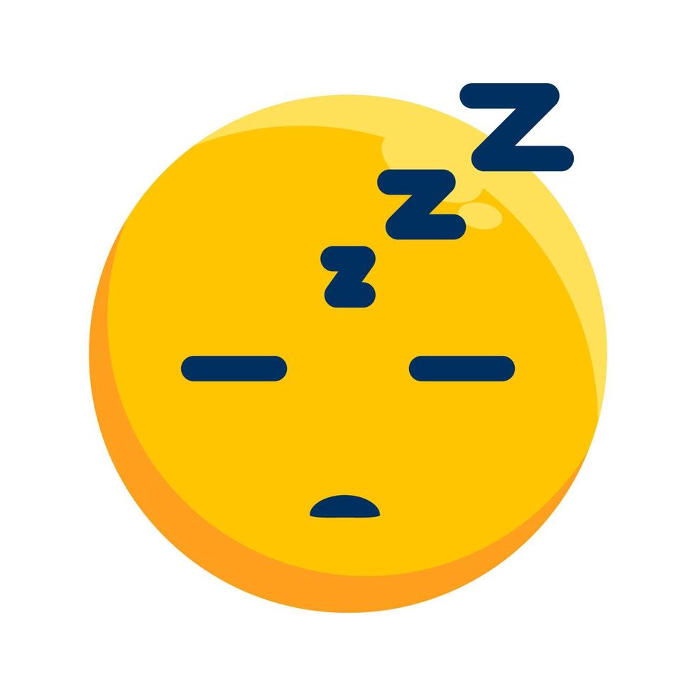 ilustración de cara durmiente vector