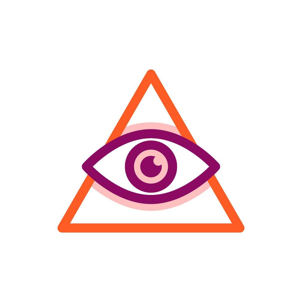 ilustración del icono de illuminati vector
