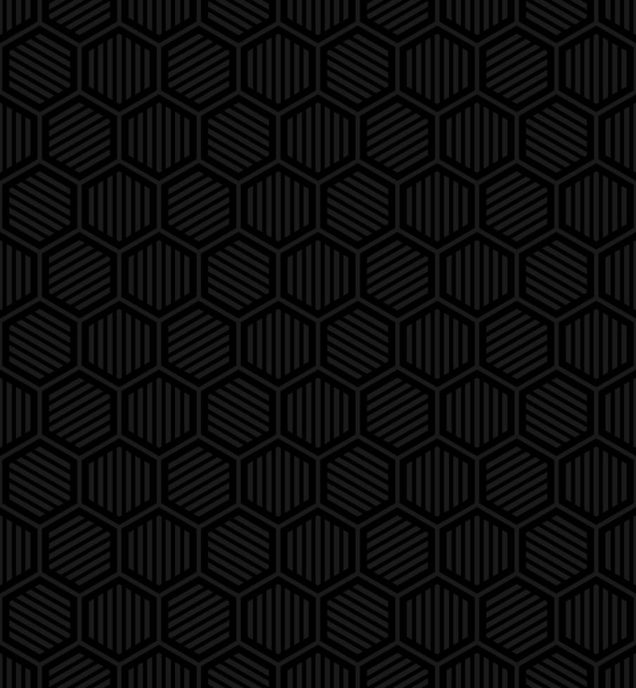 fondo transparente de vector negro con hexágonos grises