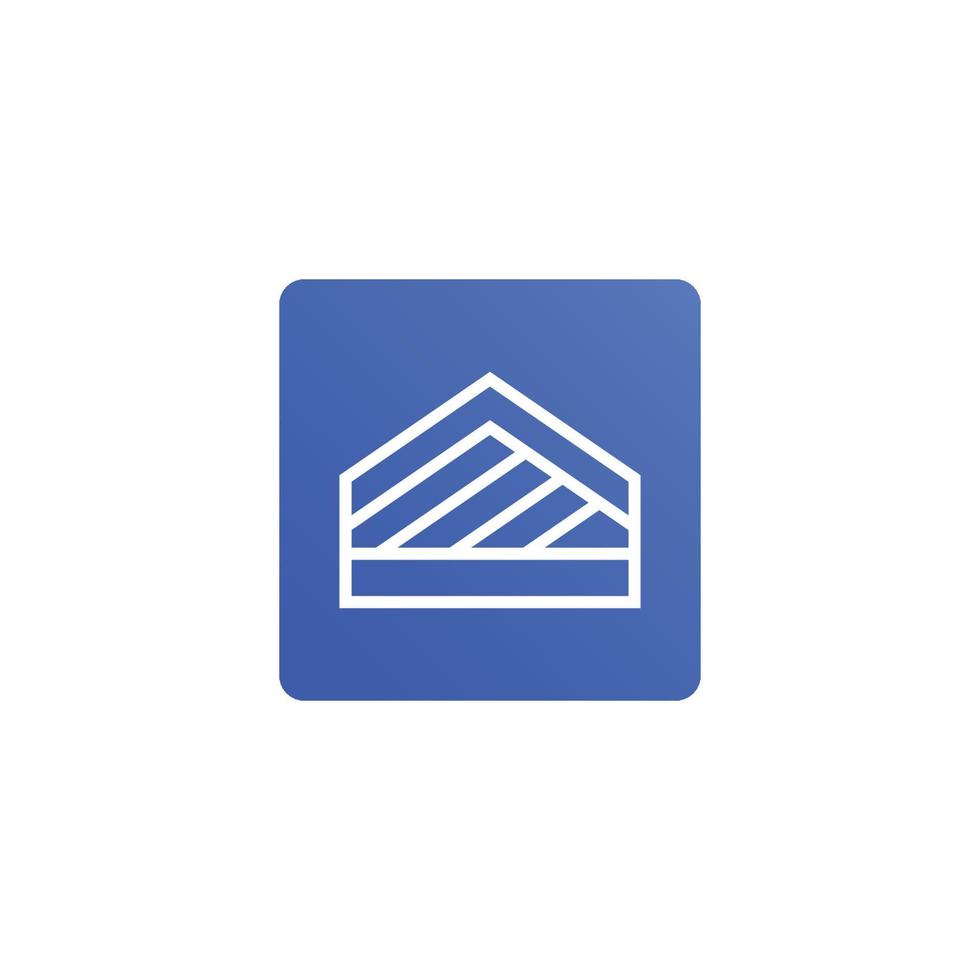 ilustración del logotipo del concepto de construcción de viviendas. vector