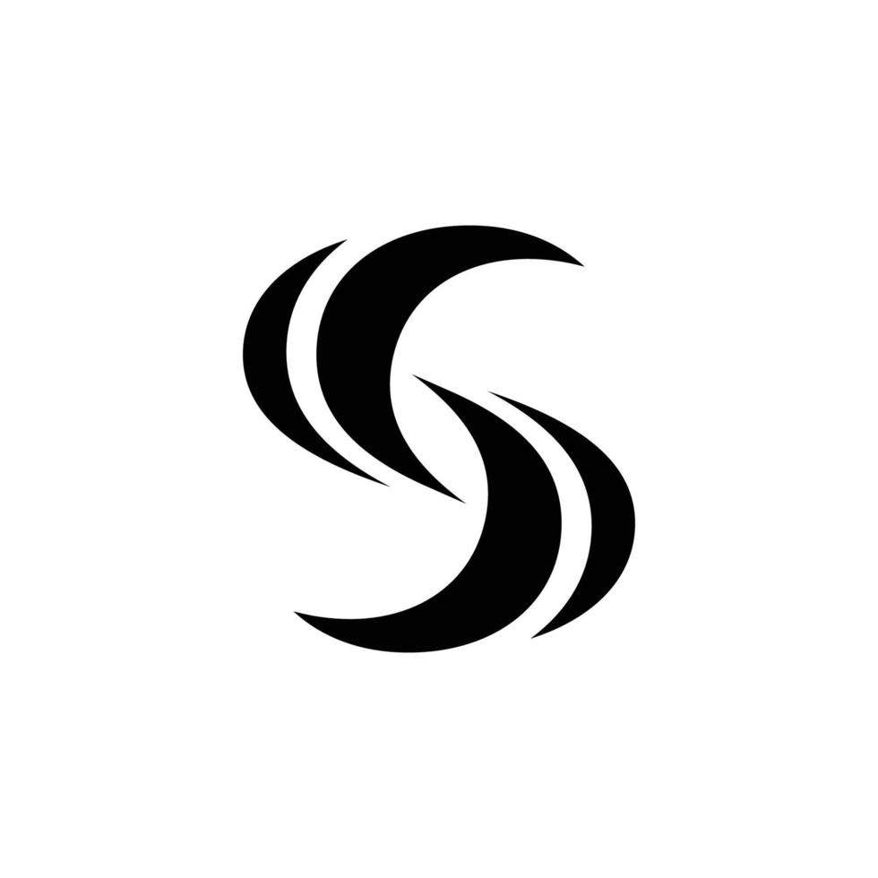 S financial and business consulting logo graphic design. vector