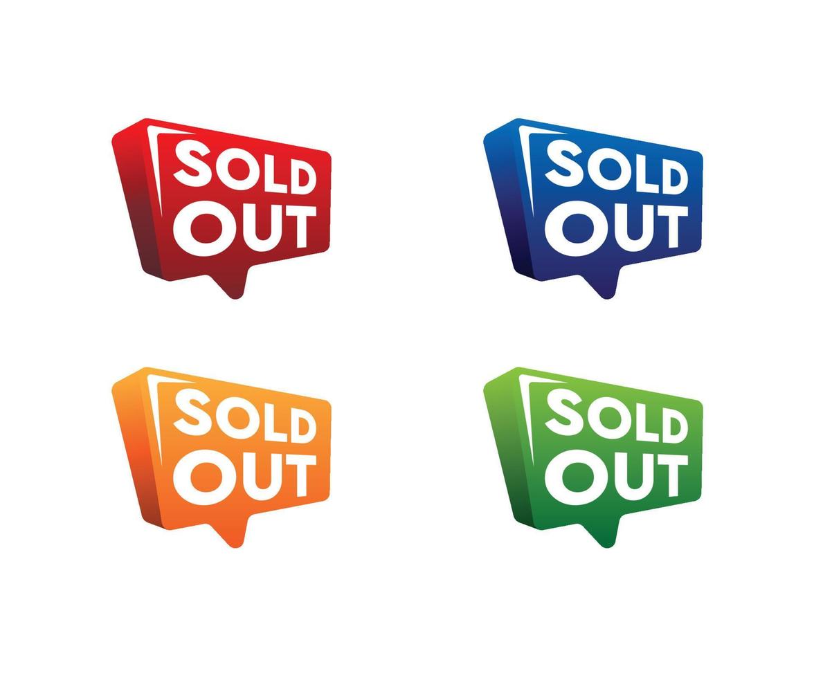 Modern sold out banner vector illustration, web banner design, discount card, promotion, flyer layout, ad, advertisement, printing media.