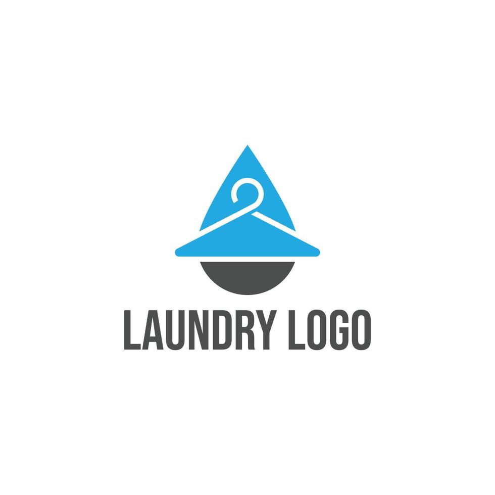 Laundry logo company name. vector