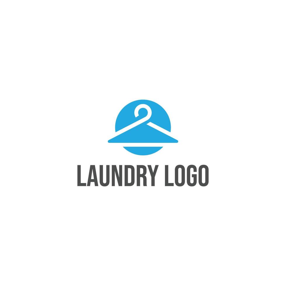 Laundry logo company name. vector