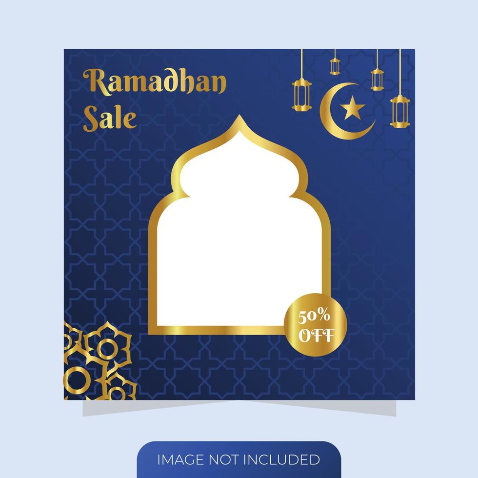 Ramadhan Post Design Template vector