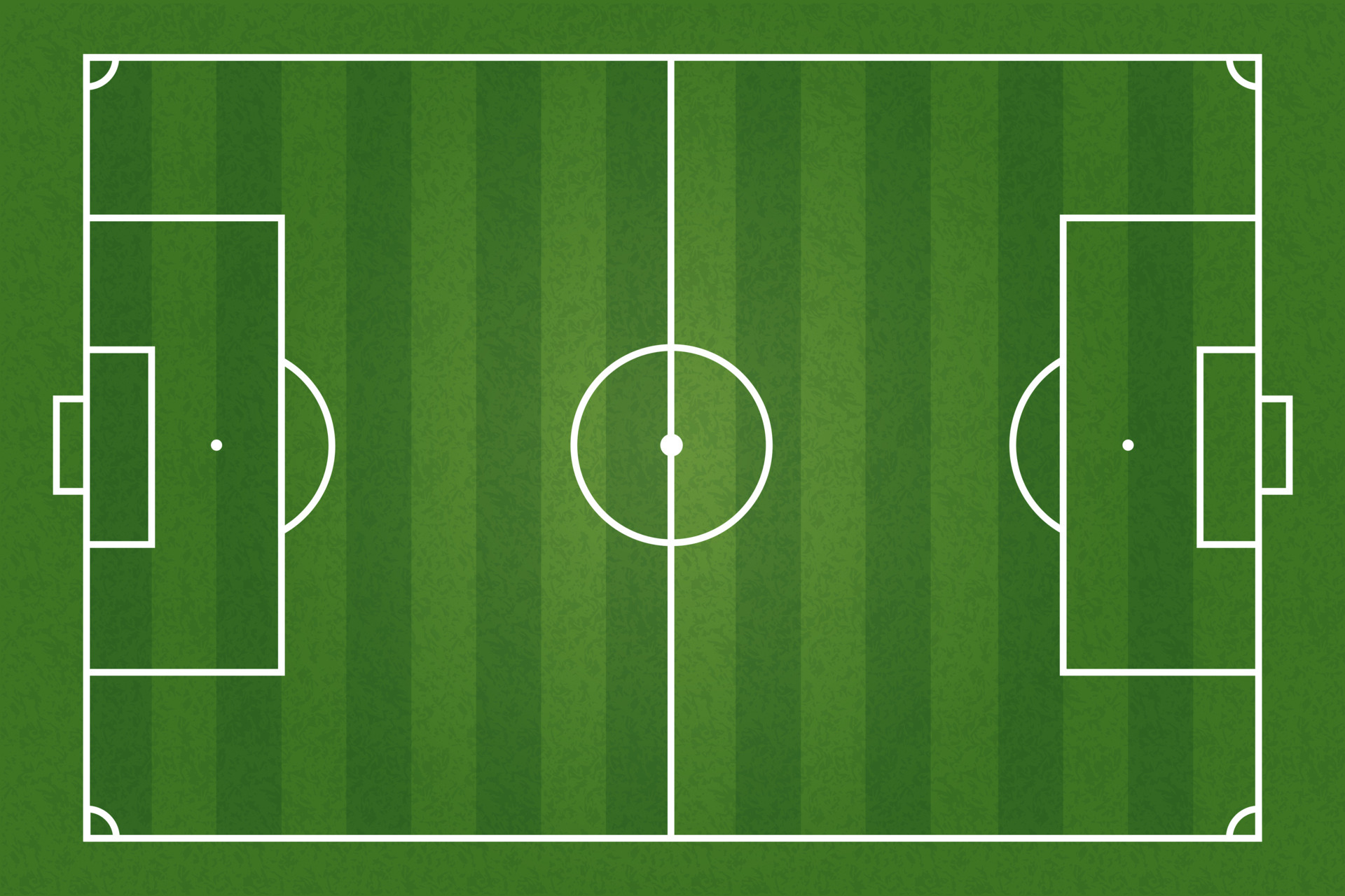Top view of green football pitch or soccer field 5961252 Vector Art at
