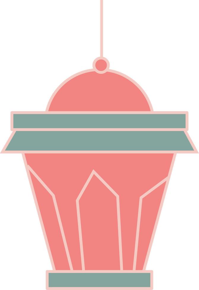cute ramadan lantern flat illustration vector