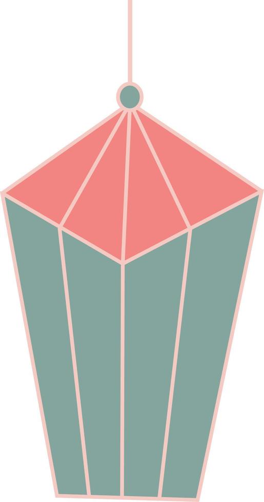 cute ramadan lantern flat illustration vector